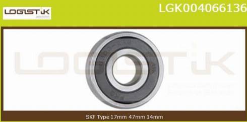 LGK LGK004066136 - Подшипник autospares.lv