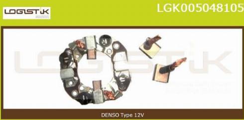 LGK LGK005048105 - Кронштейн, угольная щетка autospares.lv