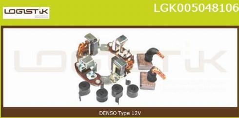 LGK LGK005048106 - Кронштейн, угольная щетка autospares.lv