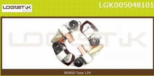 LGK LGK005048101 - Кронштейн, угольная щетка autospares.lv