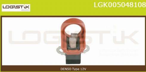 LGK LGK005048108 - Кронштейн, угольная щетка autospares.lv