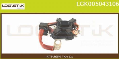 LGK LGK005043106 - Кронштейн, угольная щетка autospares.lv