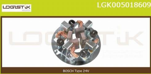 LGK LGK005018609 - Кронштейн, угольная щетка autospares.lv