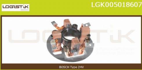 LGK LGK005018607 - Кронштейн, угольная щетка autospares.lv