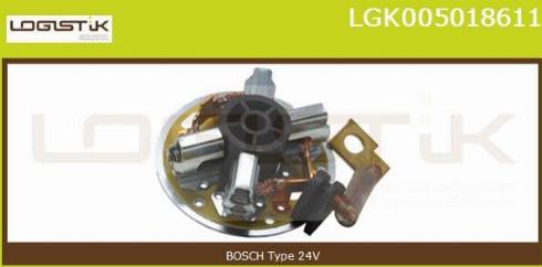 LGK LGK005018611 - Кронштейн, угольная щетка autospares.lv