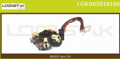 LGK LGK005018106 - Кронштейн, угольная щетка autospares.lv