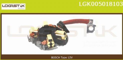 LGK LGK005018103 - Кронштейн, угольная щетка autospares.lv