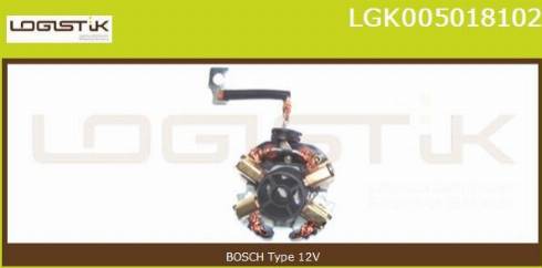 LGK LGK005018102 - Кронштейн, угольная щетка autospares.lv