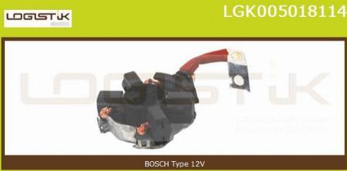 LGK LGK005018114 - Кронштейн, угольная щетка autospares.lv