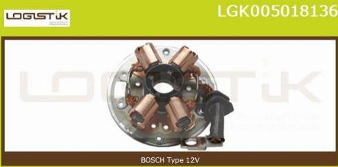 LGK LGK005018136 - Кронштейн, угольная щетка autospares.lv