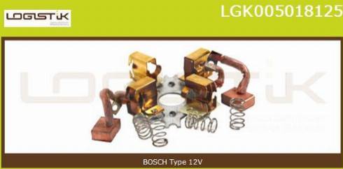 LGK LGK005018125 - Кронштейн, угольная щетка autospares.lv