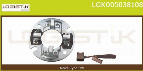 LGK LGK005038108 - Кронштейн, угольная щетка autospares.lv