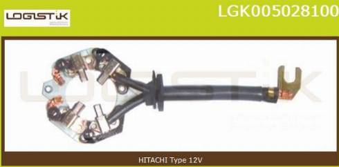 LGK LGK005028100 - Кронштейн, угольная щетка autospares.lv