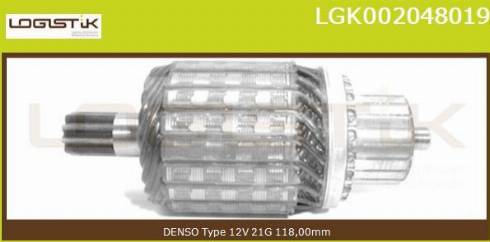 LGK LGK002048019 - Якорь, стартер autospares.lv