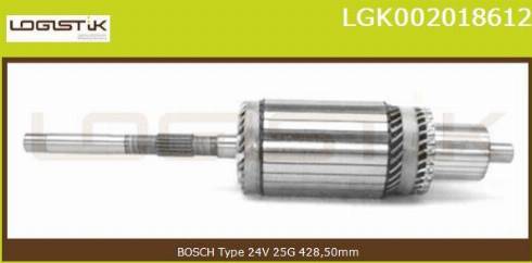 LGK LGK002018612 - Якорь, стартер autospares.lv