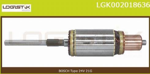 LGK LGK002018636 - Якорь, стартер autospares.lv