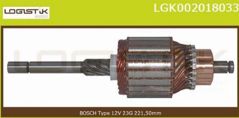 LGK LGK002018033 - Якорь, стартер autospares.lv