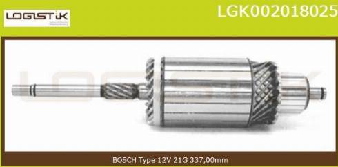 LGK LGK002018025 - Якорь, стартер autospares.lv