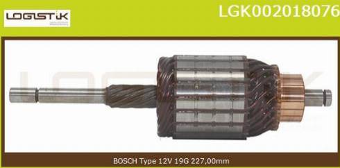 LGK LGK002018076 - Якорь, стартер autospares.lv