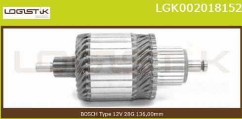 LGK LGK002018152 - Якорь, стартер autospares.lv