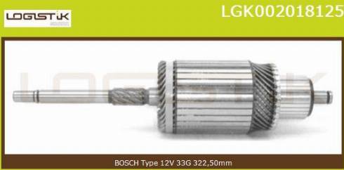 LGK LGK002018125 - Якорь, стартер autospares.lv