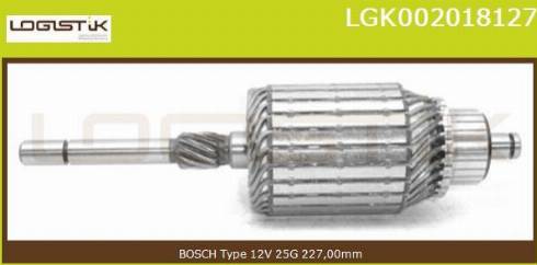 LGK LGK002018127 - Якорь, стартер autospares.lv