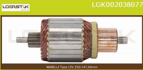 LGK LGK002038077 - Якорь, стартер autospares.lv