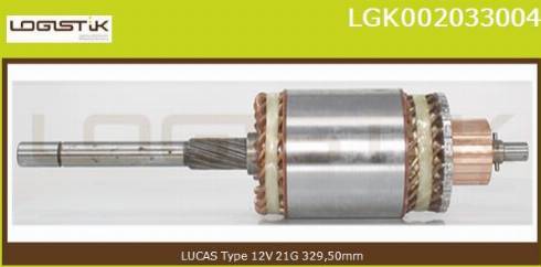 LGK LGK002033004 - Якорь, стартер autospares.lv