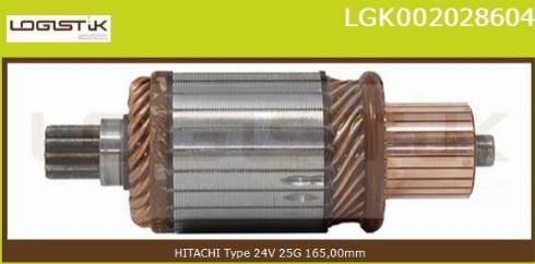 LGK LGK002028604 - Якорь, стартер autospares.lv