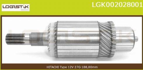 LGK LGK002028001 - Якорь, стартер autospares.lv