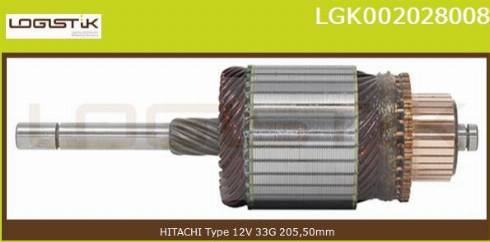 LGK LGK002028008 - Якорь, стартер autospares.lv