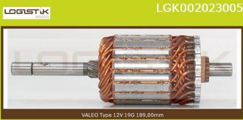 LGK LGK002023005 - Якорь, стартер autospares.lv