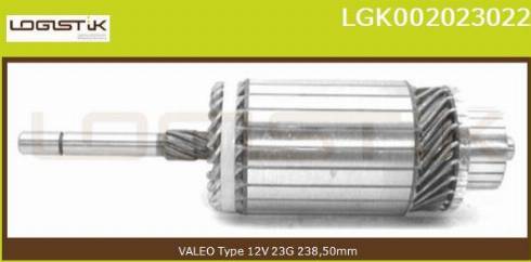LGK LGK002023022 - Якорь, стартер autospares.lv