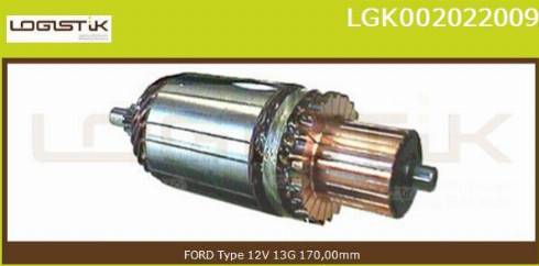 LGK LGK002022009 - Якорь, стартер autospares.lv