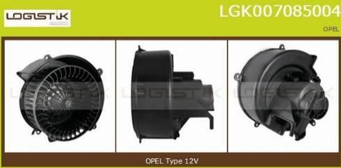 LGK LGK007085004 - Вентилятор салона autospares.lv