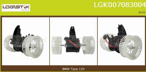 LGK LGK007083004 - Вентилятор салона autospares.lv