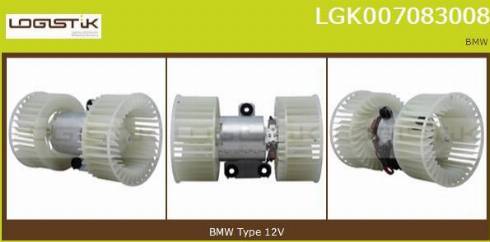 LGK LGK007083008 - Вентилятор салона autospares.lv