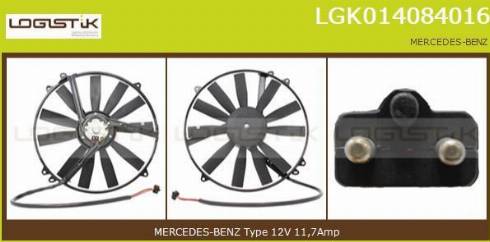 LGK LGK014084016 - Электродвигатель, вентилятор радиатора autospares.lv