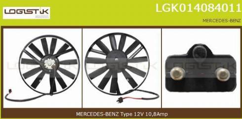 LGK LGK014084011 - Электродвигатель, вентилятор радиатора autospares.lv