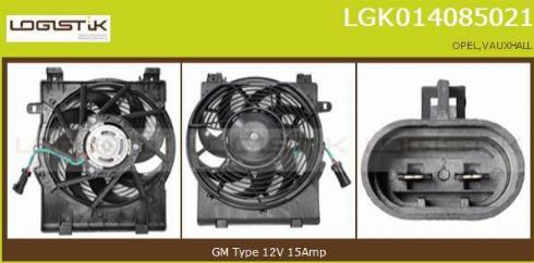 LGK LGK014085021 - Электродвигатель, вентилятор радиатора autospares.lv