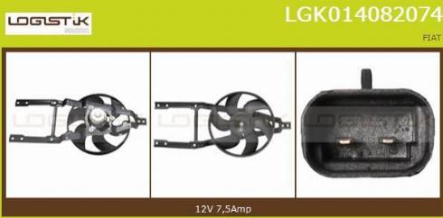 LGK LGK014082074 - Электродвигатель, вентилятор радиатора autospares.lv