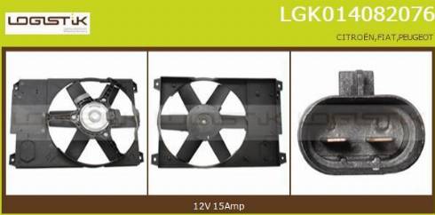 LGK LGK014082076 - Электродвигатель, вентилятор радиатора autospares.lv