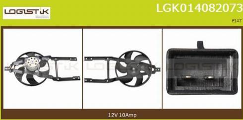 LGK LGK014082073 - Электродвигатель, вентилятор радиатора autospares.lv