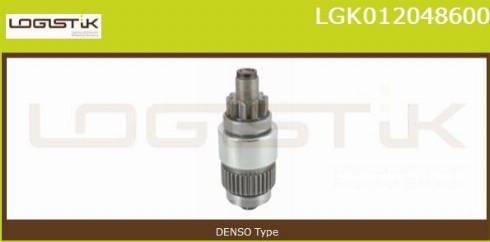 LGK LGK012048600 - Ведущая шестерня, бендикс, стартер autospares.lv