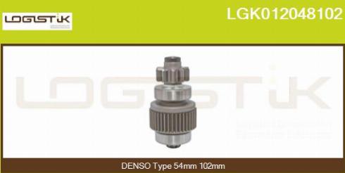 LGK LGK012048102 - Ведущая шестерня, бендикс, стартер autospares.lv