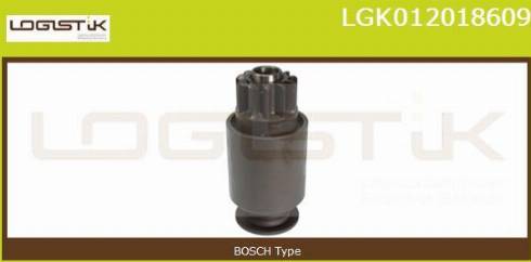 LGK LGK012018609 - Ведущая шестерня, бендикс, стартер autospares.lv