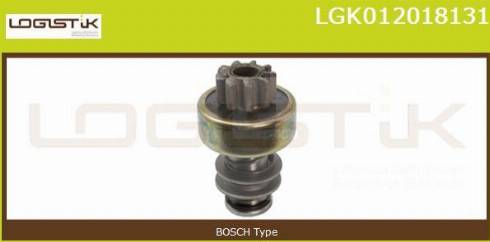 LGK LGK012018131 - Ведущая шестерня, бендикс, стартер autospares.lv