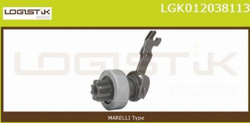 LGK LGK012038113 - Ведущая шестерня, бендикс, стартер autospares.lv