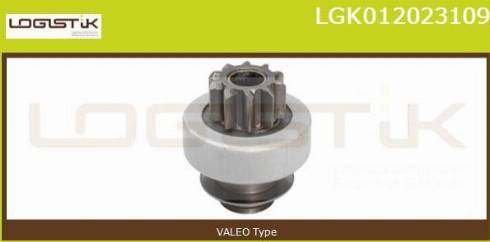 LGK LGK012023109 - Ведущая шестерня, бендикс, стартер autospares.lv