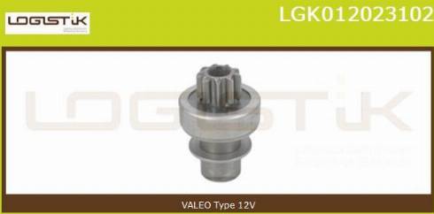 LGK LGK012023102 - Ведущая шестерня, бендикс, стартер autospares.lv